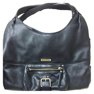 Black leather Michael Kors handbag